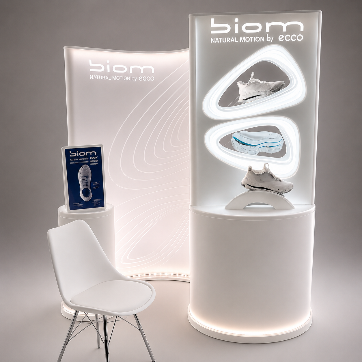 ECCO BIOM Leuchtdisplay für den Point of Sale