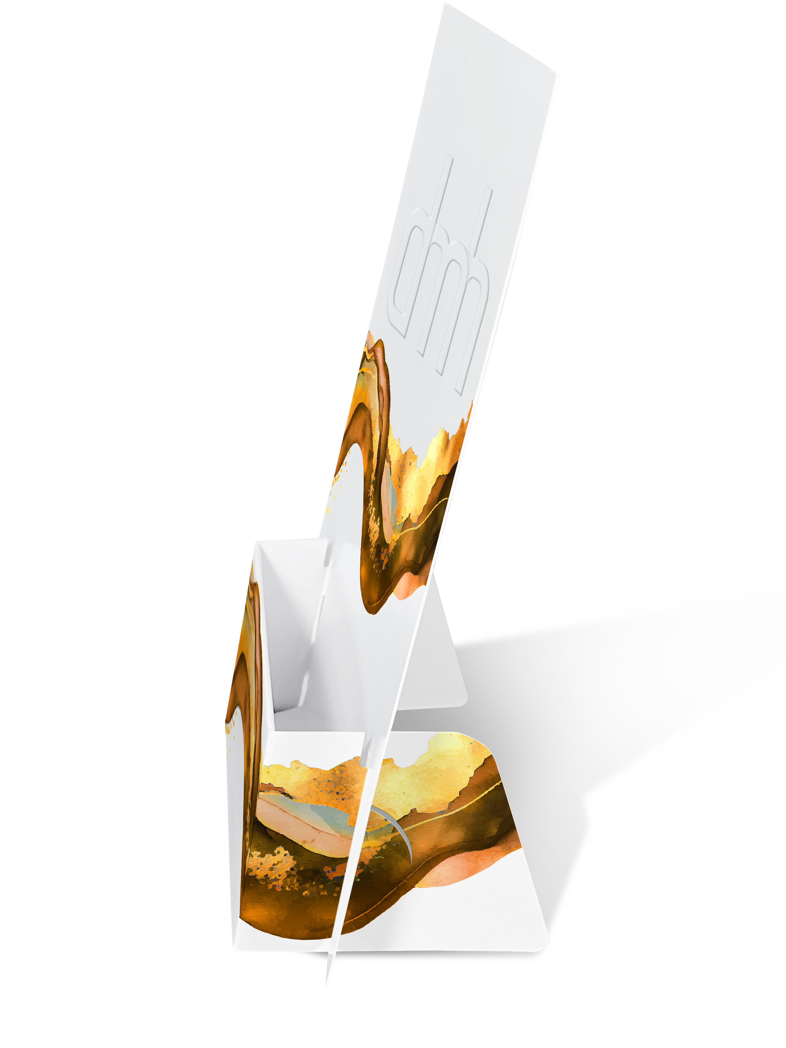 Dispenser mit Rückwand für Karten im Din A6 Format