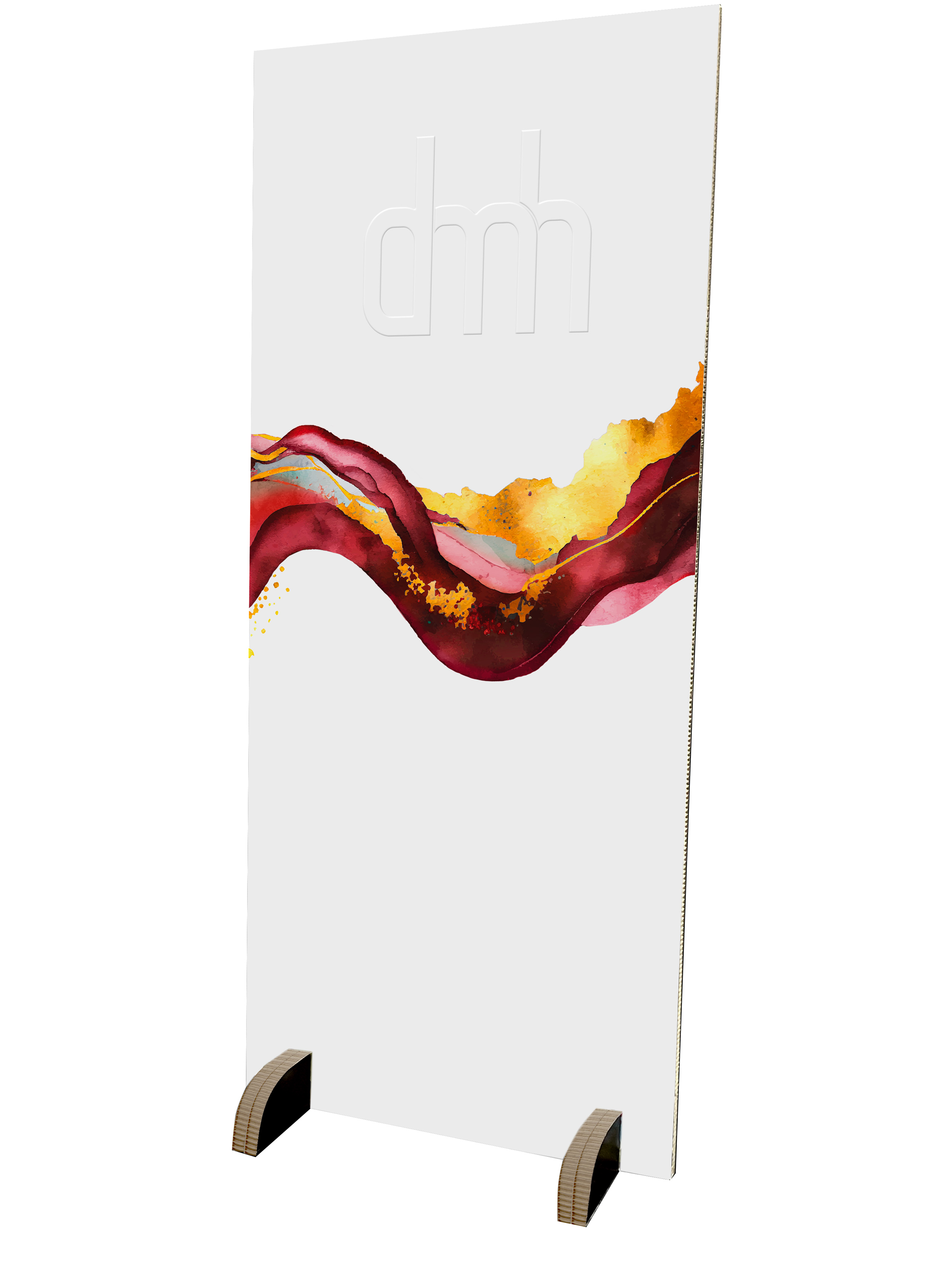 Dekowand aus Wabenplatte