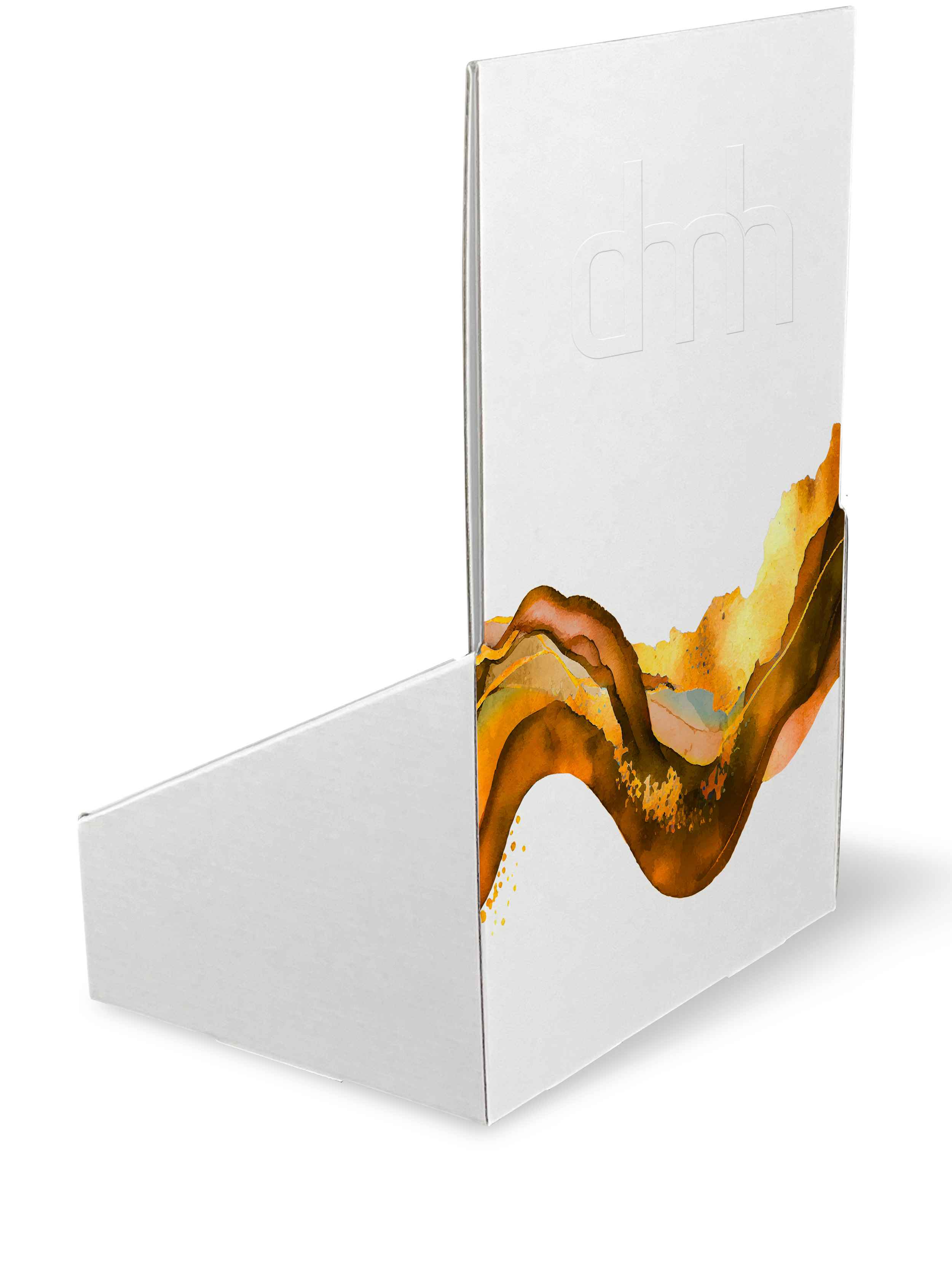 Thekensteller mit Rückwandplakat