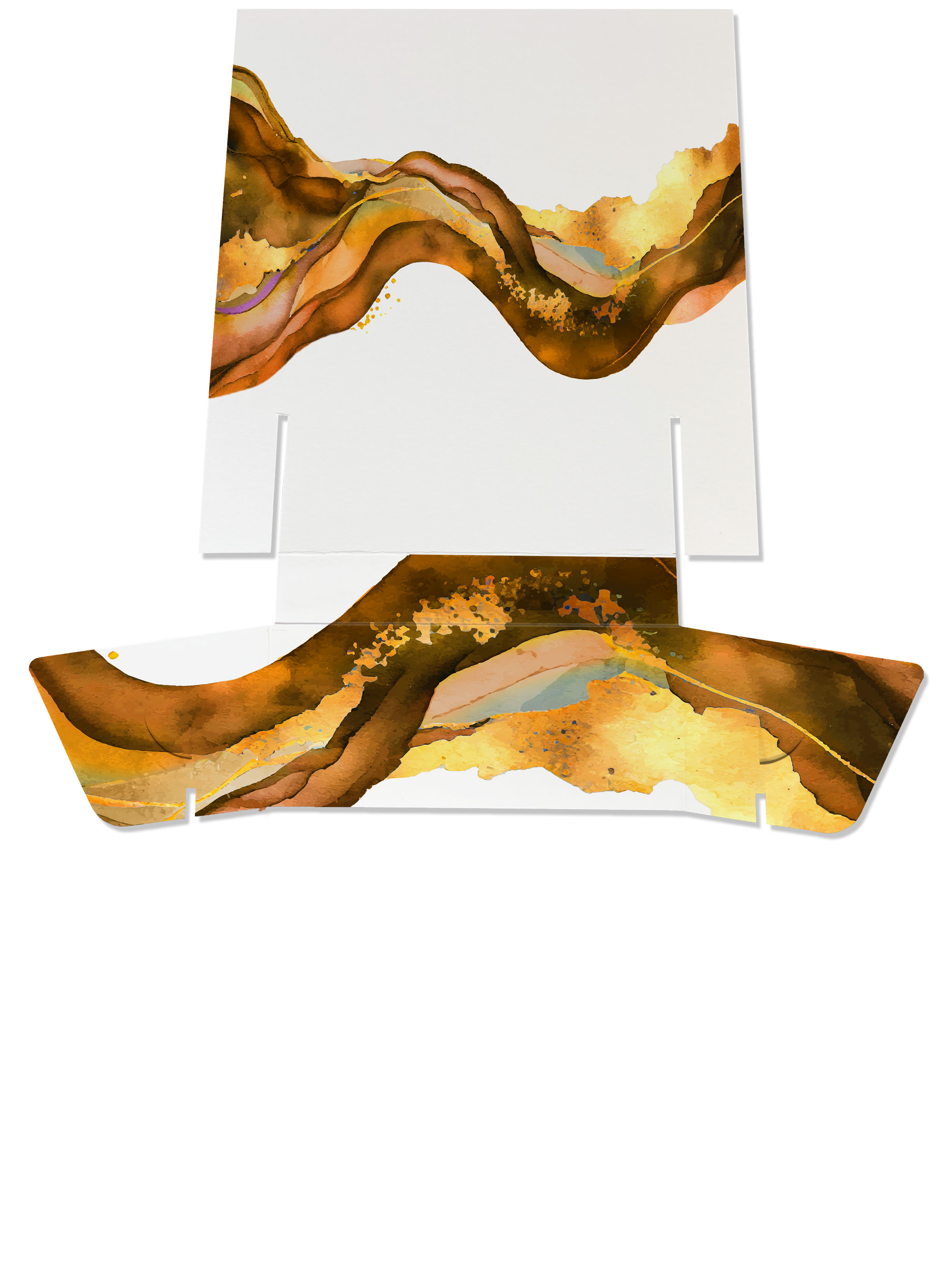 Dispenser mit Rückwand für Karten im Din A6 Format