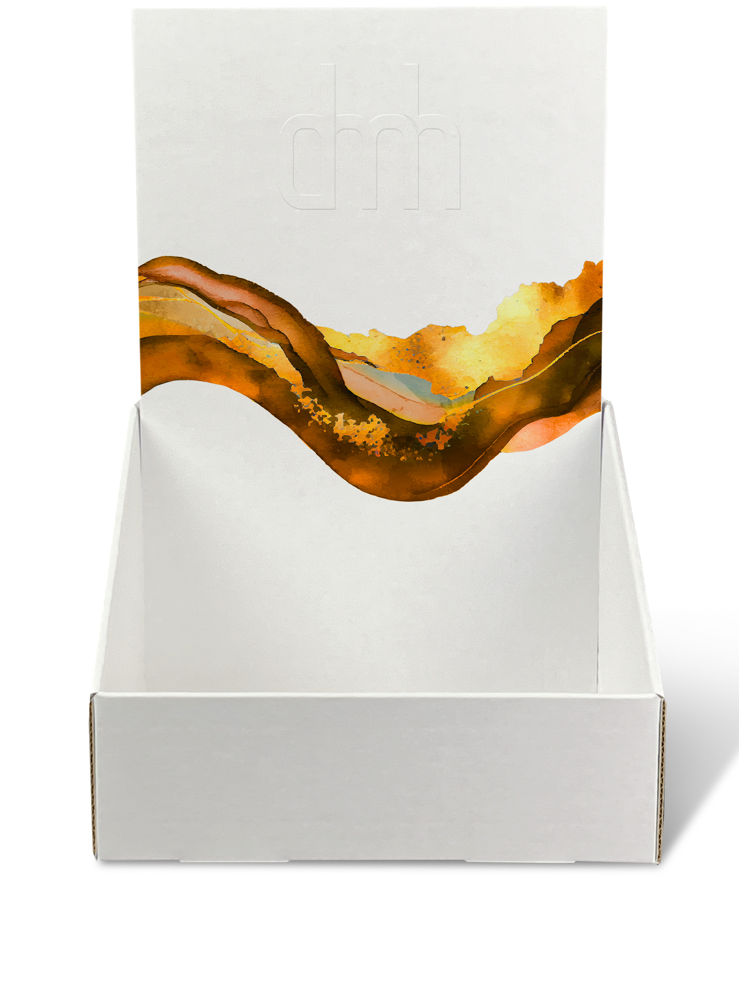 Thekensteller mit Rückwandplakat