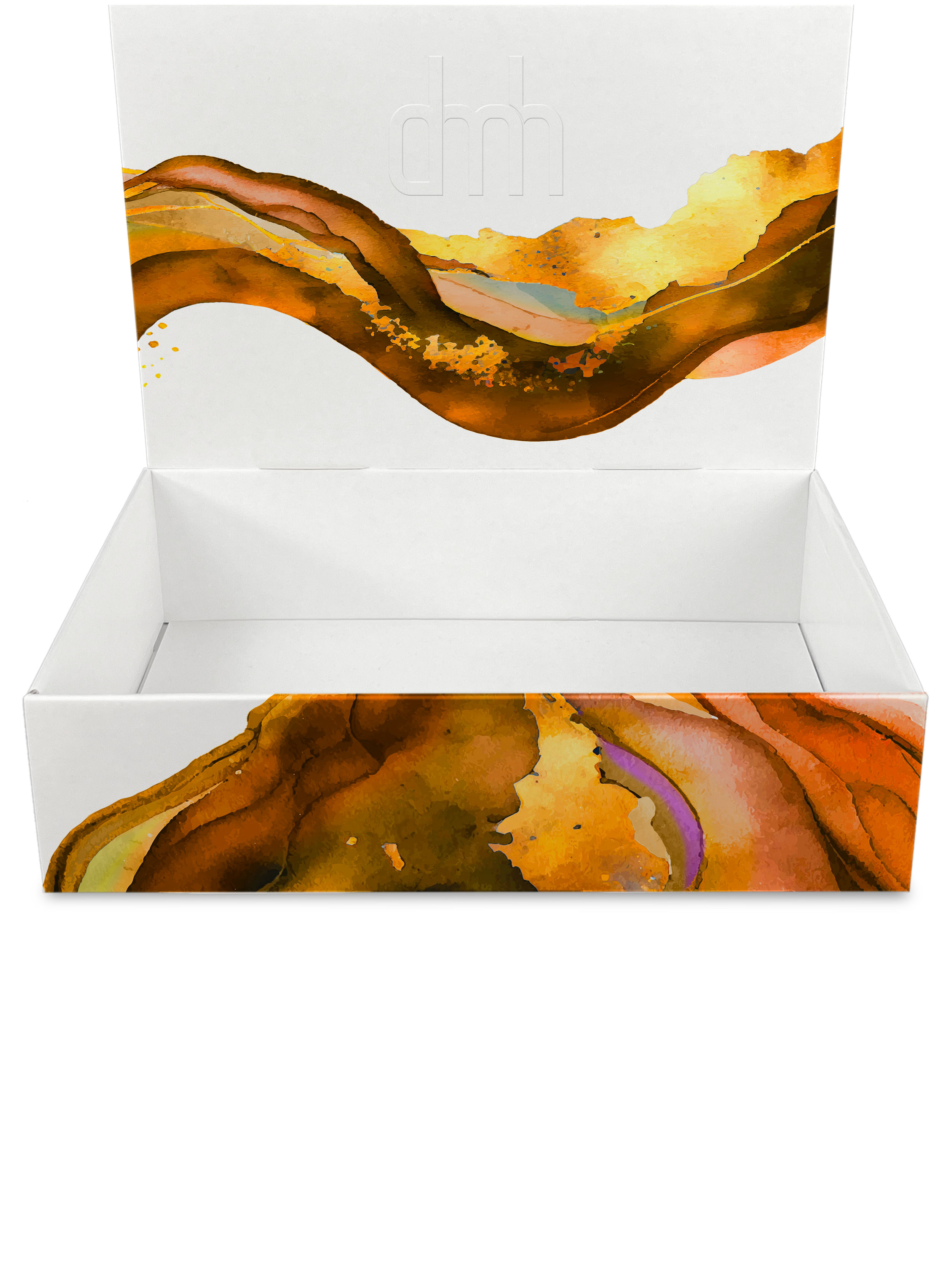 Thekensteller mit Rückwand, Sockel mit hohem Rand