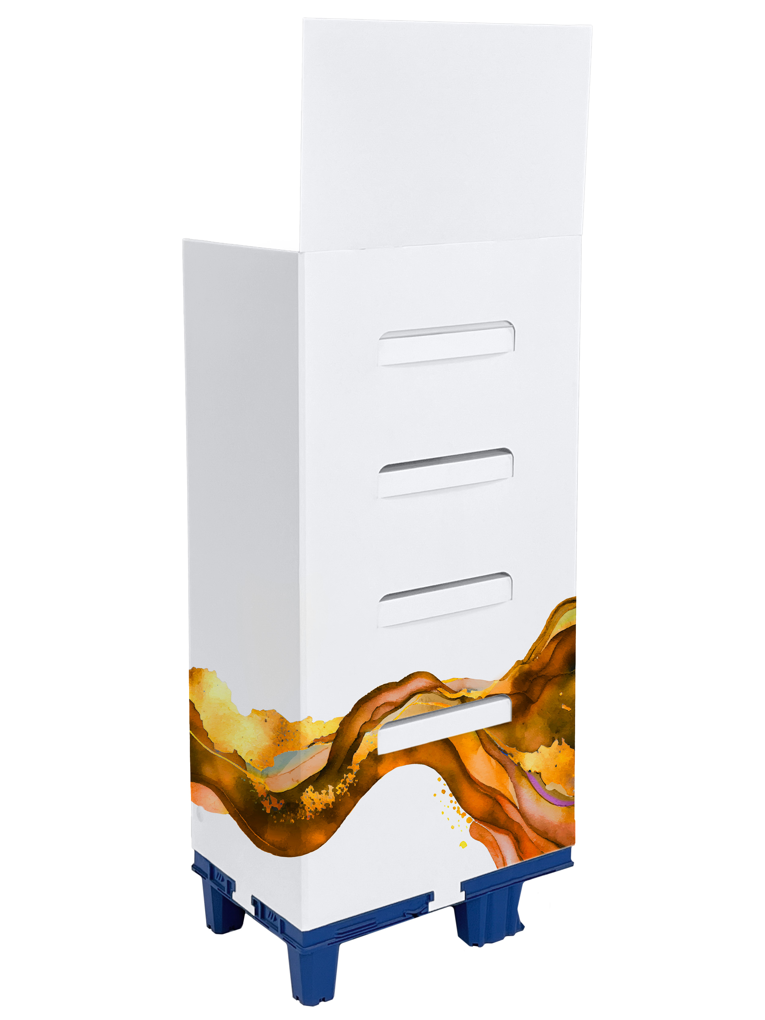 OK! / 1/4-Chepdisplay mit bis zu 10 kg Warengewicht je Lage.