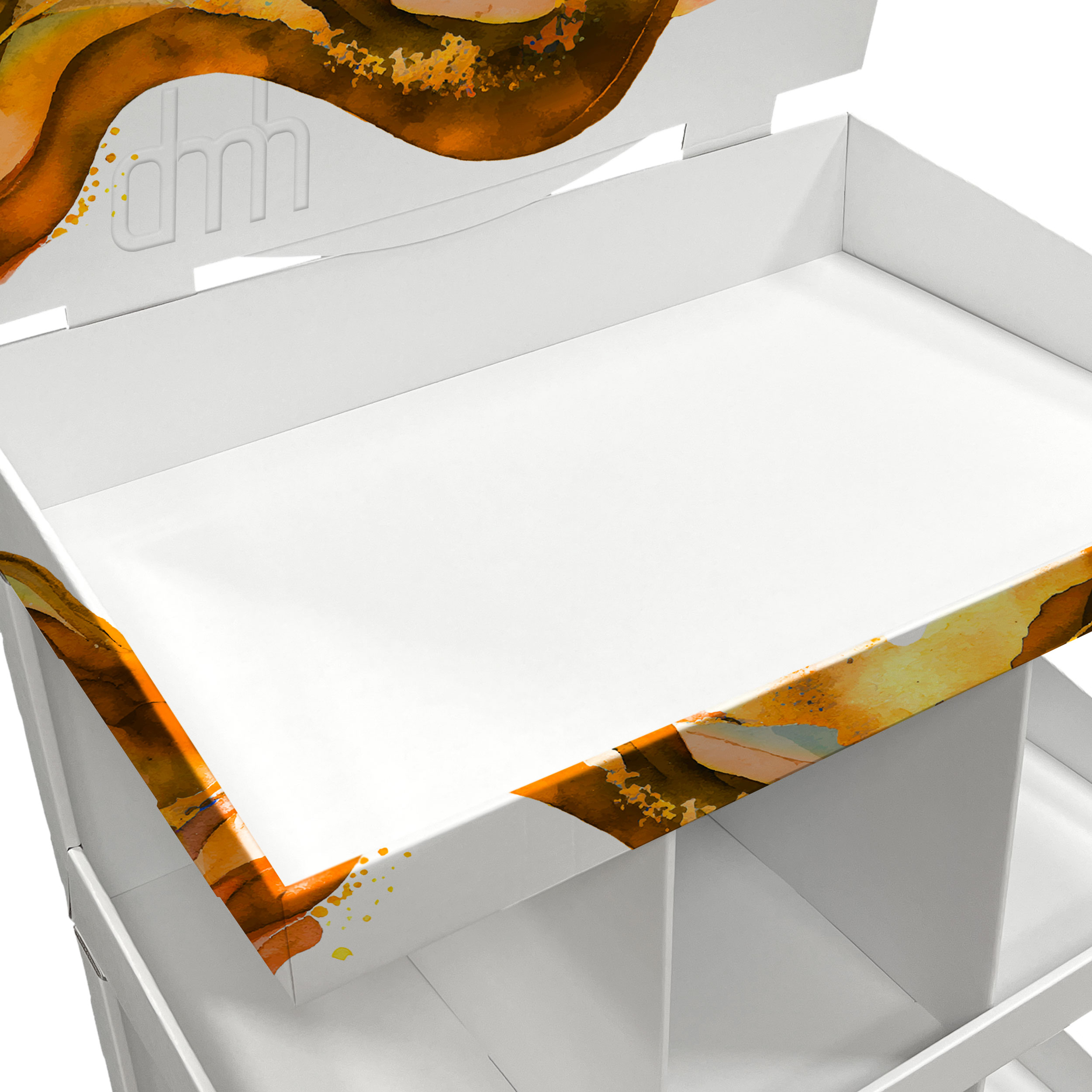 OK! / 1/4-Chepdisplay mit 3 Stapeltrays und Topschild. Bis 6 Kg Warengewicht je Tray.